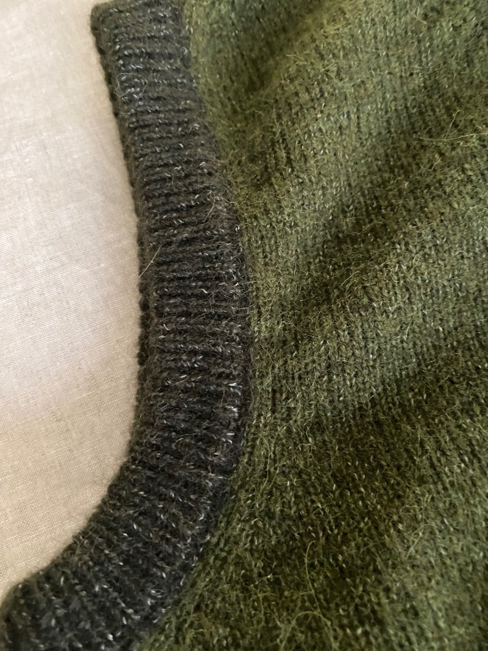 Sezane Samuel 'Perfect Green/Dark Green' NWT - Picture 4 of 11